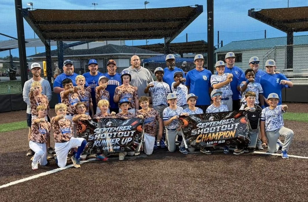 Beehive Stars 11U American with the September Shootout runner-up banner
